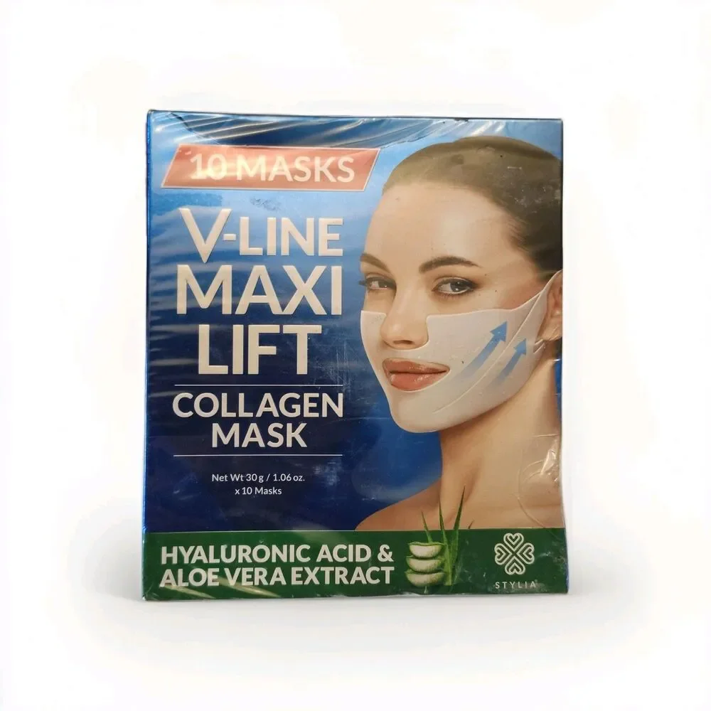 Stylia V Line Hydrogel Collagen Chin Mask Hyaluronic Acid & Aloe Vera - 10 Masks